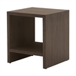 Maklaine Contemporary Transitional Dovetail End Table in Espresso