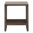 Maklaine Contemporary Transitional Dovetail End Table in Espresso
