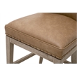 Maklaine Contemporary Transitional Swivel Counter Stool in Brown