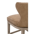 Maklaine Contemporary Transitional Swivel Counter Stool in Brown