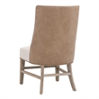 Maklaine Contemporary Transitional Duet Head Chair in Beige Finish