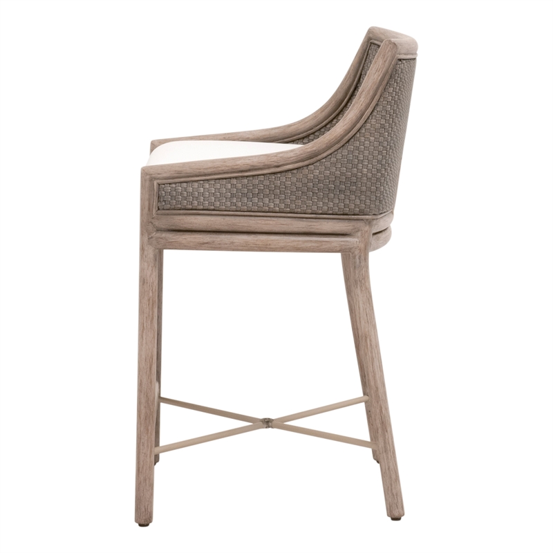 Maklaine Contemporary Transitional Counter Stool in Natural Finish