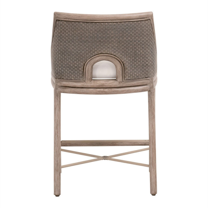 Maklaine Contemporary Transitional Counter Stool in Natural Finish