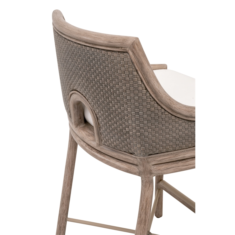 Maklaine Contemporary Transitional Counter Stool in Natural Finish