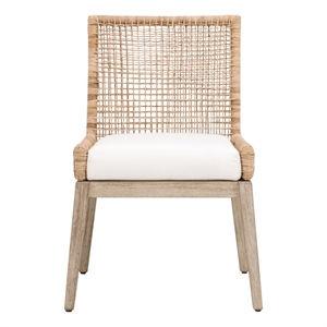 Maklaine Modern Transitional Dining Chair Set of 2 in Natural