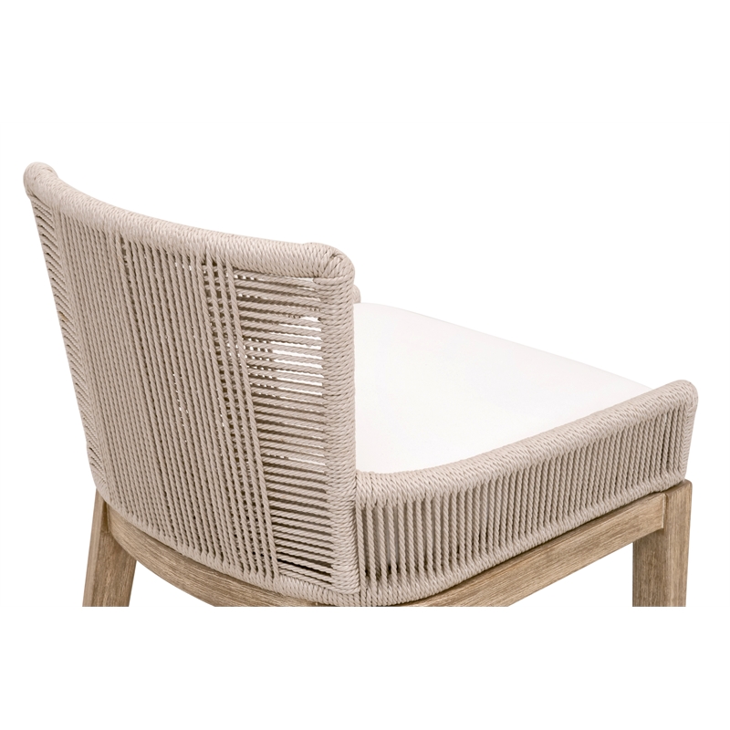 Maklaine Modern Transitional Overlay Counter Stool in Natural
