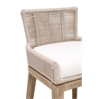 Maklaine Modern Transitional Overlay Counter Stool in Natural
