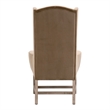 Maklaine Contemporary Transitional Arm Chair in Brown Finish