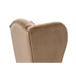Maklaine Contemporary Transitional Arm Chair in Brown Finish