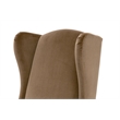 Maklaine Contemporary Transitional Arm Chair in Brown Finish