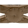 Maklaine Contemporary Transitional Ottoman in Caramel Velvet