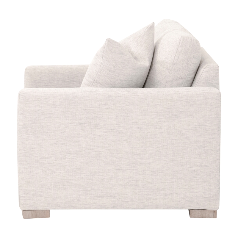 Maklaine Contemporary Transitional Slim Arm Sofa Chair in Beige