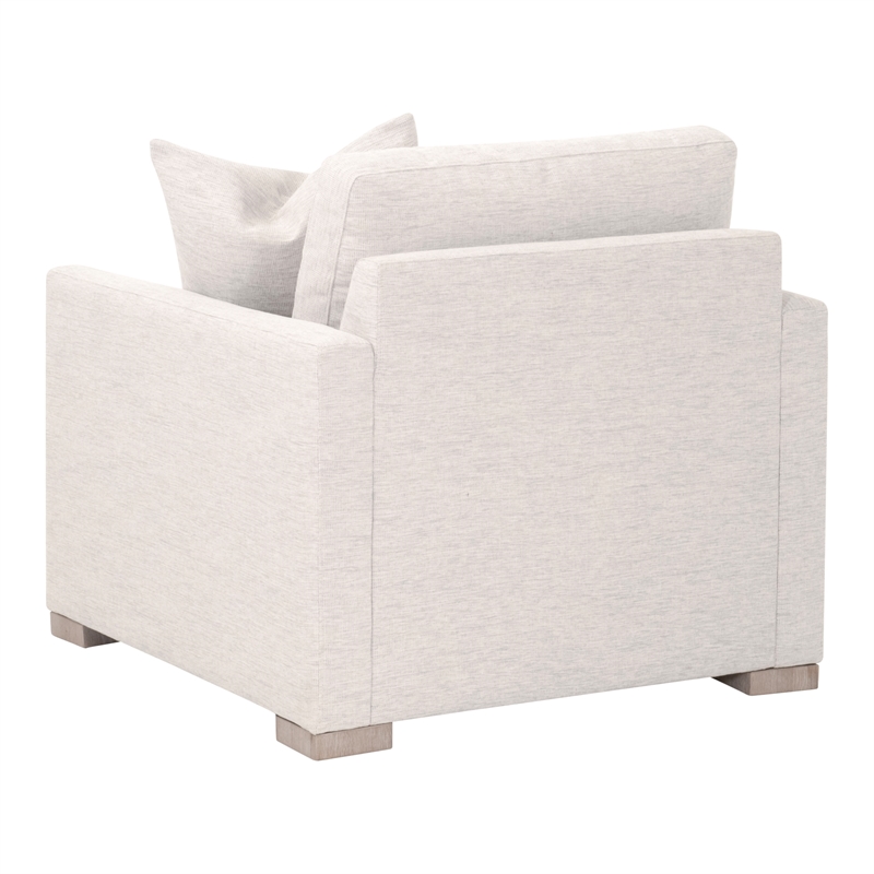 Maklaine Contemporary Transitional Slim Arm Sofa Chair in Beige