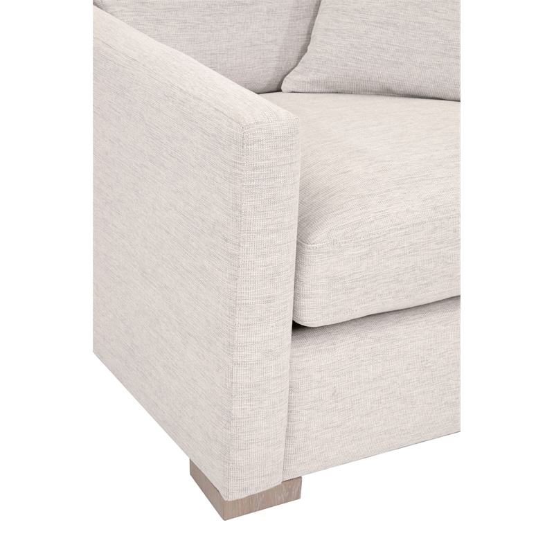Maklaine Contemporary Transitional Slim Arm Sofa Chair in Beige
