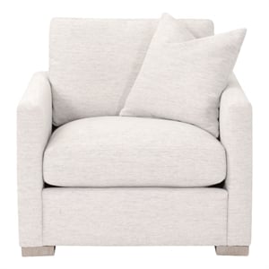 Maklaine Contemporary Transitional Slim Arm Sofa Chair in Beige