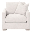 Maklaine Contemporary Transitional Slim Arm Sofa Chair in Beige