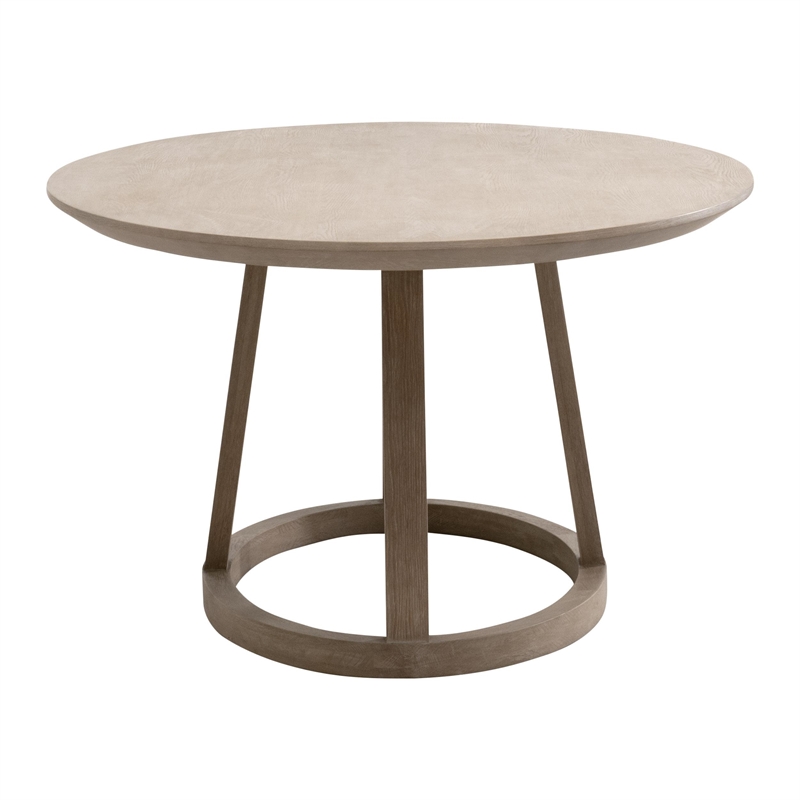 Maklaine Contemporary Transitional Oval Dining Table in Natural