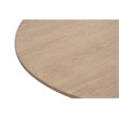 Maklaine Contemporary Transitional Oval Dining Table in Natural