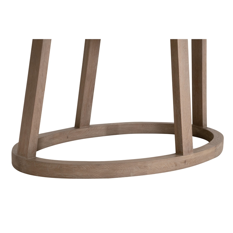 Maklaine Contemporary Transitional Oval Dining Table in Natural