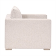 Maklaine Transitional Outdoor Track Arm Sofa Chair in Off White