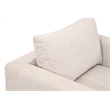 Maklaine Transitional Outdoor Track Arm Sofa Chair in Off White