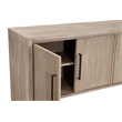 Maklaine Contemporary Transitional Media Sideboard in Natural