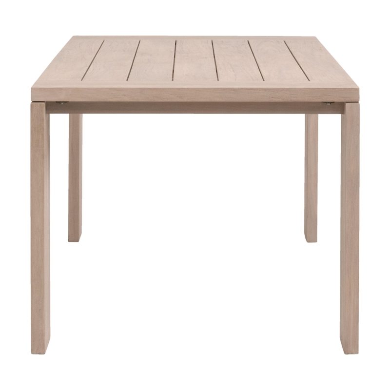 Maklaine Modern Transitional Outdoor Dining Table in Natural