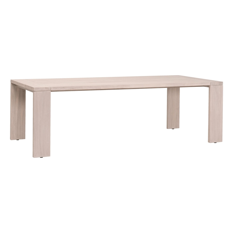 Maklaine Modern Transitional Big Outdoor Dining Table in Natural