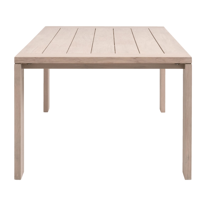 Maklaine Modern Transitional Big Outdoor Dining Table in Natural
