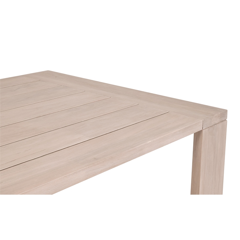 Maklaine Modern Transitional Big Outdoor Dining Table in Natural
