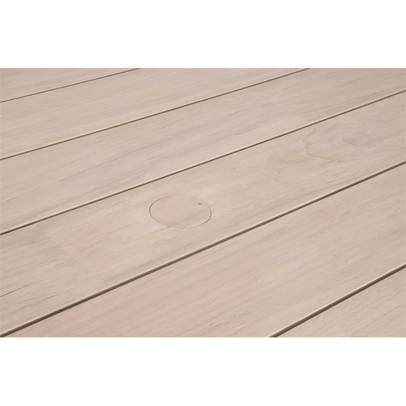 Maklaine Modern Transitional Big Outdoor Dining Table in Natural