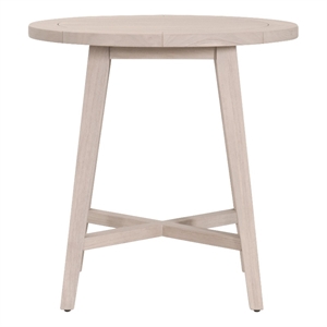 Maklaine Transitional Outdoor 36&quot Round Counter Table in Natural