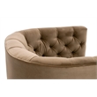 Maklaine Contemporary Transitional Swivel Club Chair in Brown