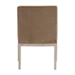 Maklaine Contemporary Transitional Arm Chair in Brown Finish