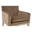 Maklaine Contemporary Transitional Arm Chair in Brown Finish