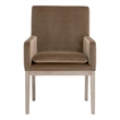 Maklaine Contemporary Transitional Arm Chair in Brown Finish