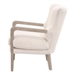 Maklaine Contemporary Transitional Club Chair in Cream Finish