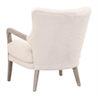 Maklaine Contemporary Transitional Club Chair in Cream Finish
