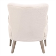 Maklaine Contemporary Transitional Club Chair in Cream Finish