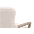 Maklaine Contemporary Transitional Club Chair in Cream Finish