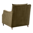Maklaine Contemporary Transitional Slipcover Club Chair in Green