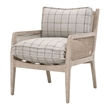 Maklaine Contemporary Transitional Club Chair in Gray Finish