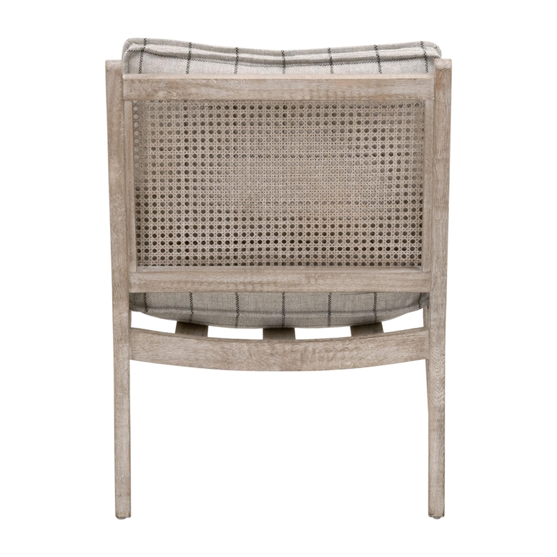 Maklaine Contemporary Transitional Club Chair in Gray Finish