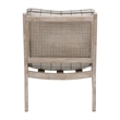 Maklaine Contemporary Transitional Club Chair in Gray Finish