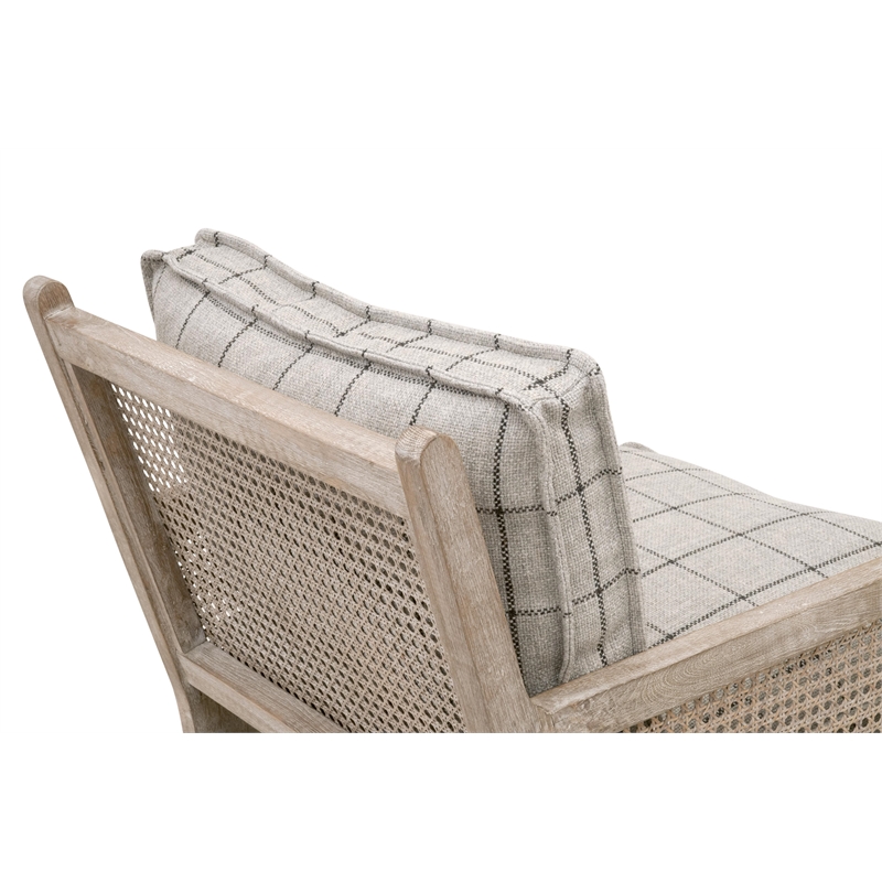 Maklaine Contemporary Transitional Club Chair in Gray Finish