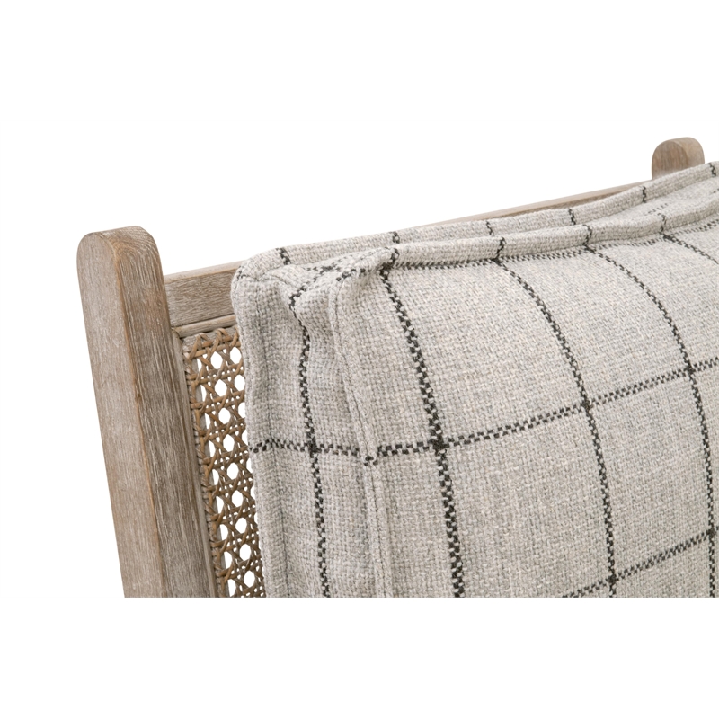 Maklaine Contemporary Transitional Club Chair in Gray Finish