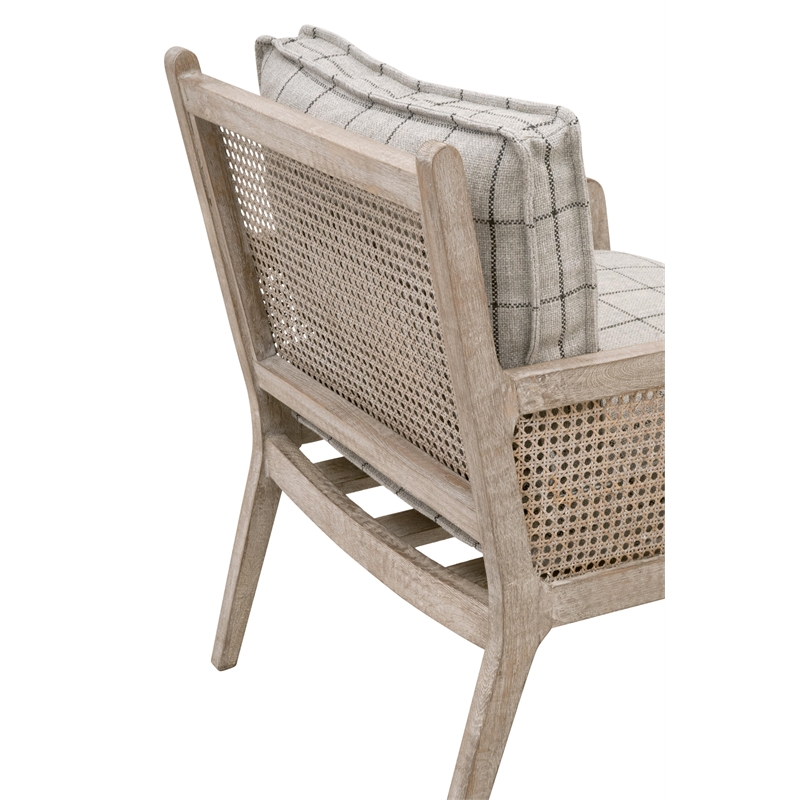Maklaine Contemporary Transitional Club Chair in Gray Finish