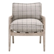 Maklaine Contemporary Transitional Club Chair in Gray Finish
