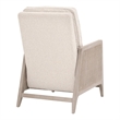 Maklaine Contemporary Transitional Polyester Recliner in Beige