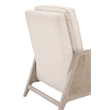 Maklaine Contemporary Transitional Polyester Recliner in Beige